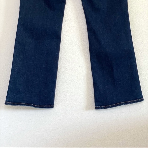 L'Agence Lenna Cropped Baby Flare Mid Rise Denim Dark Wash Jean Size 23 - Picture 7 of 15